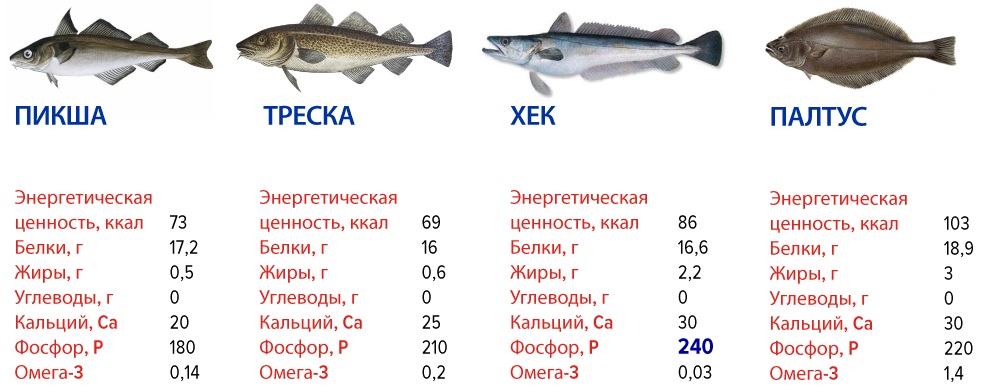 Ценные сорта рыбы