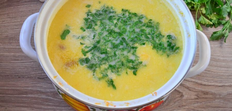 Зелень для сырного супа с крылышками