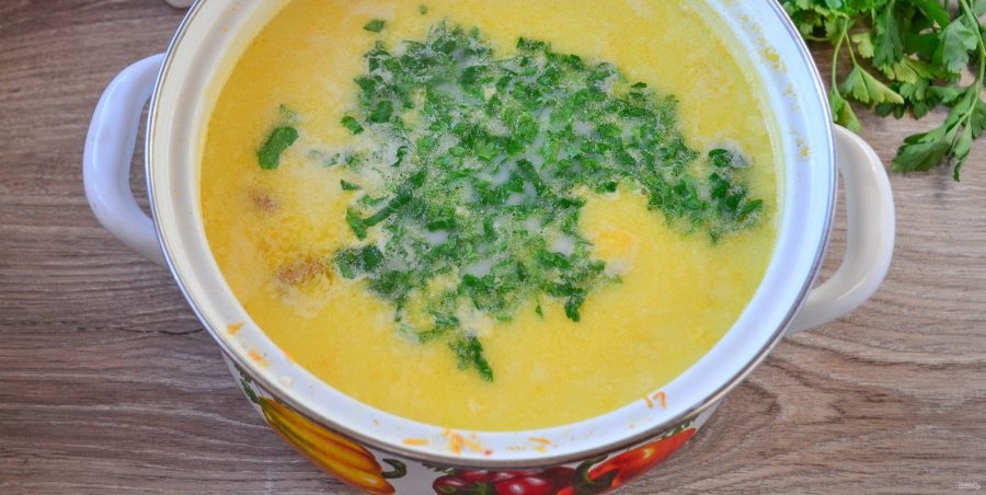 Зелень для сырного супа с окорочком