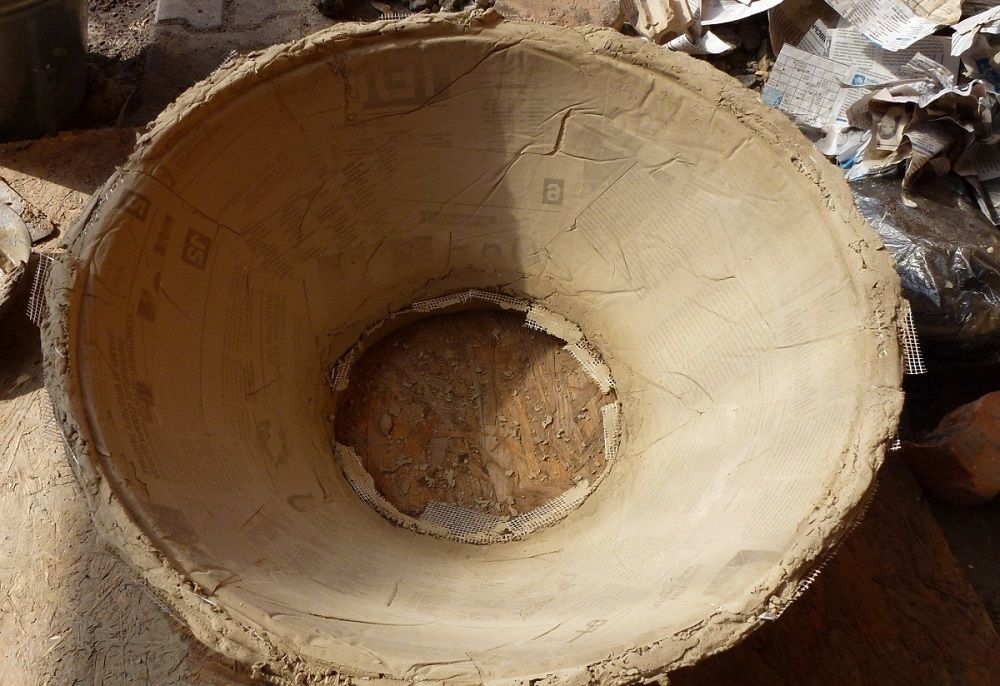 Купол тандыра из глины