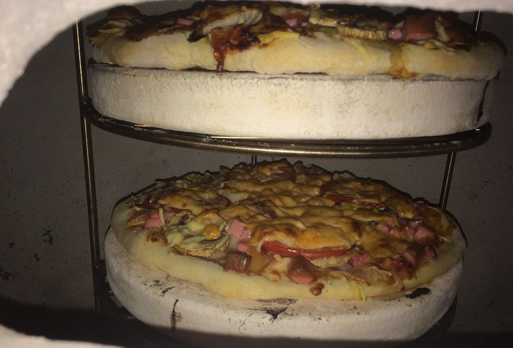 Пицца на этажерке