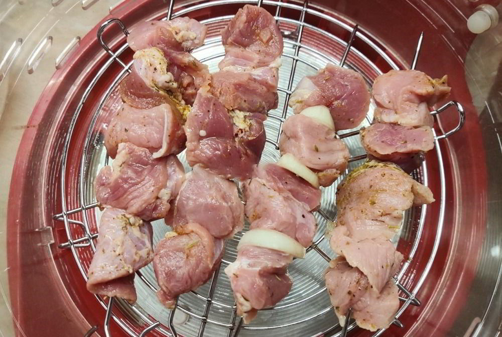 Шашлык из свинины в аэрогриле