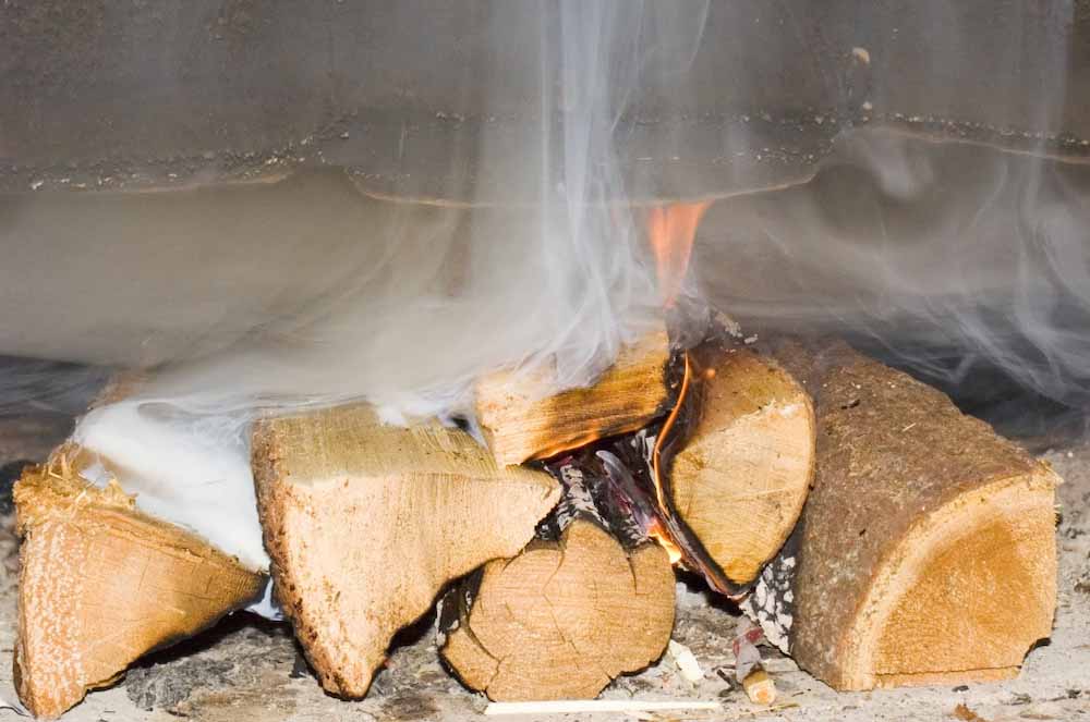 Сырые дрова для шашлыка