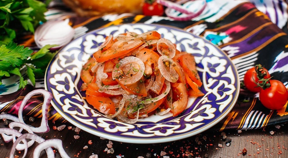 Узбекский салат к шашлыку