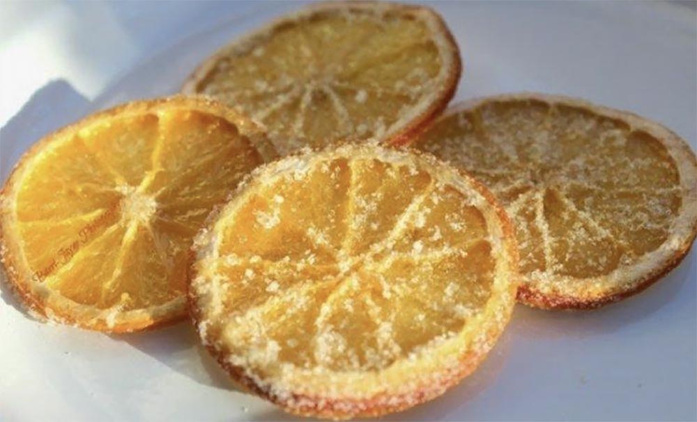 Апельсин с желатином