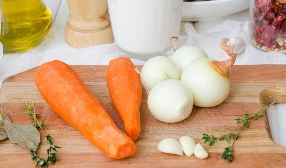 Морковь, лук и чеснок